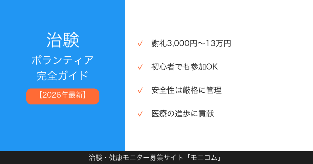 治験ボランティアのイメージバナー