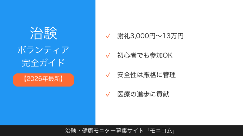 治験ボランティアのイメージバナー